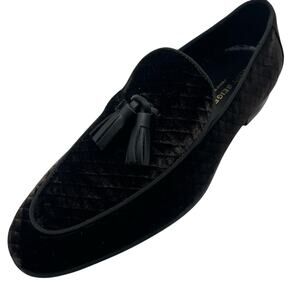 Kurt Geiger LONDON HUGH EAGLE HEAD Brown Velvet LOAFER Size EU41.5/US8.5